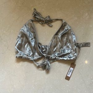 Skims Satin Triangle Bra